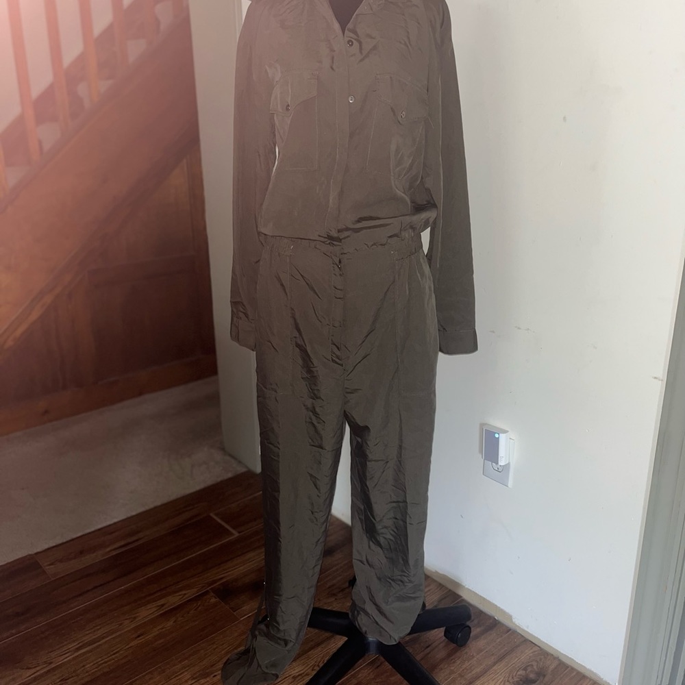 H&M Army green jumpsuit - 10